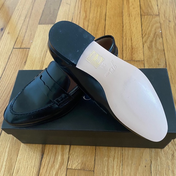 J.Crew Black Leather Academic Penny Loafer - Picture 7 of 7